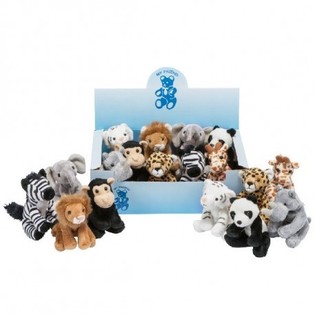 MJUKDJUR ZOO-DJUR I DISPLAY (18 st)