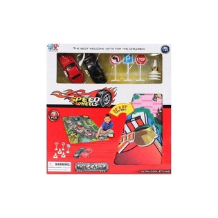 DIE CAST BILSET INKLUSIVE LEKMATTA (6 st.)