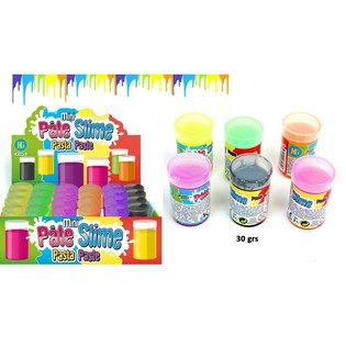 F&auml;rgat Mini Slime i Tunna (30g) - Display 24 st.