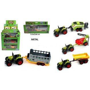 DIE CAST TRAKTOR-SET I DISPLAY (12 st)