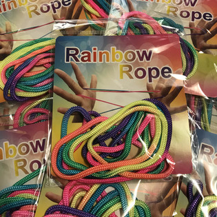 RAINBOW ROPE - Flerfärgade Regnbågsrep (12 st)
