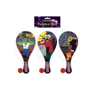 HALLOWEEN - PADDLE BAT BOLLSPEL MED GUMMIBAND (24 st.)