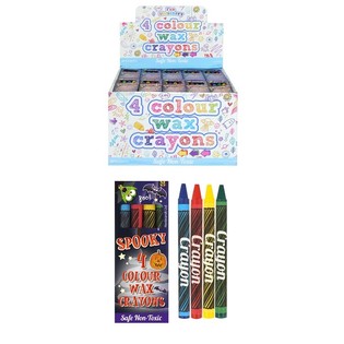 HALLOWEEN 4-pack Vaxkritor i Display (120 st.)