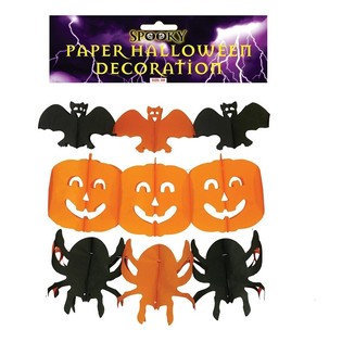 Mix Halloween Dekorationsgirlanger &ndash; 300 cm l&aring;nga (6-pack)