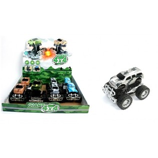 Stora Monster Trucks med Friktionsmotor i Display (12 st)