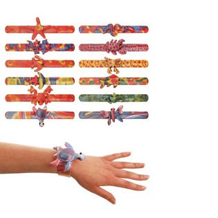 Slap Bracelets med Djur (12-pack)