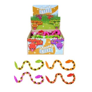 Mjuka och Flexibla Leksaksormar, 35 cm i Display (48-pack)
