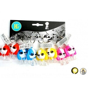 Lysende Hundnyckelringar (12-pack)