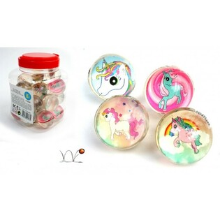 UNICORN / ENH&Ouml;RNING Studsbollar, 4,3 cm, i Burk (24 st)