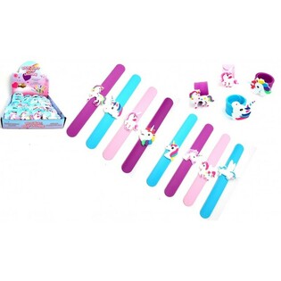ENHÖRNING SLAP BRACELETS I DISPLAY (24 st)