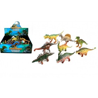 MIX DINOSAURIER, CA 17 CM H&Ouml;G I DISPLAY (16 st)