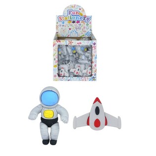 Suddgummi Modell: Rymden / Astronaut i Display (84 st)