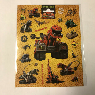 STORA DINOTRUX KLISTERM&Auml;RKSARK, 20x16 cm (10-pack)