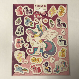 Stora My Little Pony klisterm&auml;rkesark, 20x16 cm (10 st)