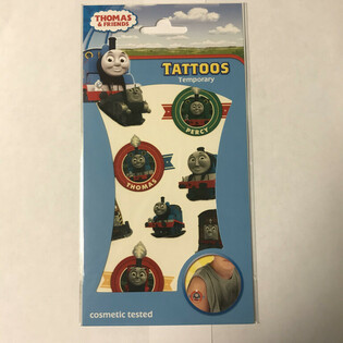 TATTOO STICKERS SET: THOMAS OCH V&Auml;NNERNA, 20 x 10 cm (10-pack)