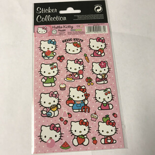 KLISTERM&Auml;RKEN: HELLO KITTY, M&aring;tt 20 x 10 cm (10 st)