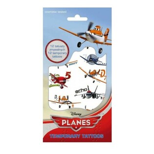 TATUERING &ndash; DISNEY PLANES TEMPOR&Auml;RA TATUERINGAR, M&aring;tt 20 x 10 cm (10-pack)