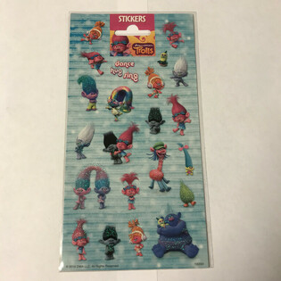 Klisterm&auml;rkesark: TROLLS, 20 x 10 cm (10-pack)
