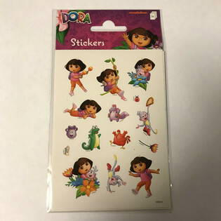 STICKERARK: DORA, m&aring;tt 16 x 9 cm (10-pack)