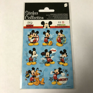 KLISTERM&Auml;RKSARK: DISNEY MUSSE PIGG, m&aring;tt 16 x 9 cm (10 st)