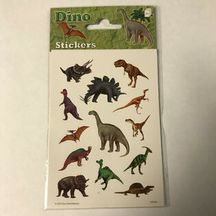 KLISTERM&Auml;RKESARK: DINOSAURIE, 16 x 9 cm (10 st)