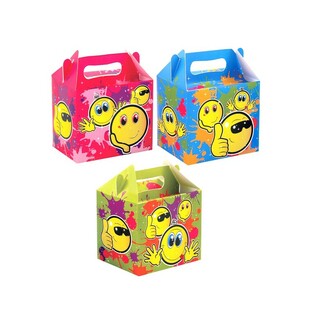 Menybox SMILEY för Barn – 14 x 9,5 x 18 cm (12-pack)