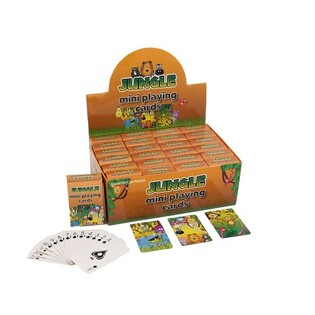 MINI-SPELKORT &ndash; MODELL: DJUNGEL I DISPLAY (24 st.)