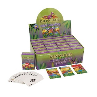MINI SPELKORT &ndash; MODELL: DINOSAURIE I DISPLAY (24 st.)