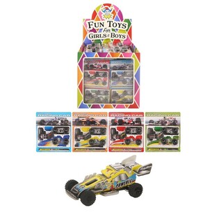 Bygg Din Egen 3D-Racerbil med Friktionsmotor i Display (60 st)