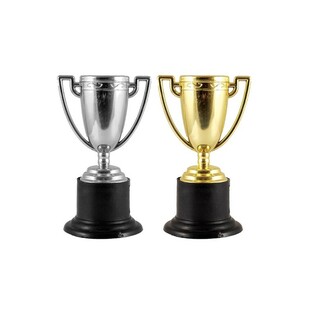 Vinnarpokal – 10 cm Mix Guld & Silver (12 st)