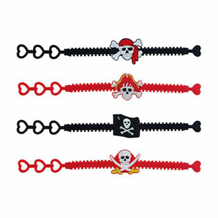 PIRAT SILIKONARMBAND F&Ouml;R BARN (100 st)
