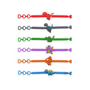 SILIKONARMBAND DINOSAURIER F&Ouml;R BARN (100 st.)