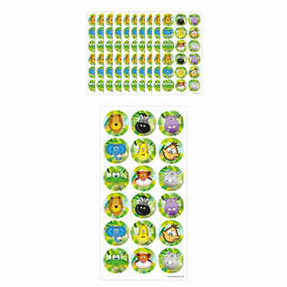 FUN STICKERS – DJUNGEL 18 KLISTERMÄRKEN PER ARK (10 st.)