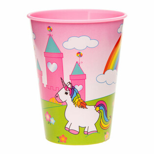 Plastmugg / Glassbägare Unicorn / Enhörning - 260 ml (12 st)
