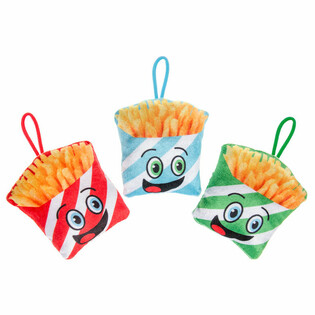 Plysch Pommes Frites-Stutar 13 cm (24 st)