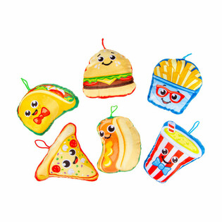 Mjukisdjur Mix Fast Food Snacks - 14 cm (24 st)