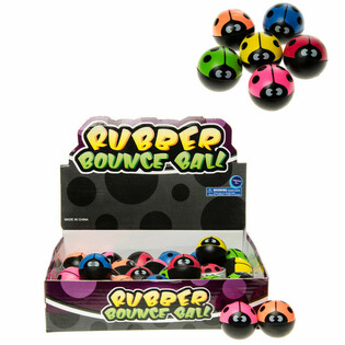 Studsboll Nyckelpiga &Oslash; 3,6 cm i Display (30 st.)