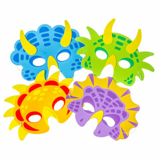 SKUMPLASTMASKER DINOSAURIER MIX (60 st)