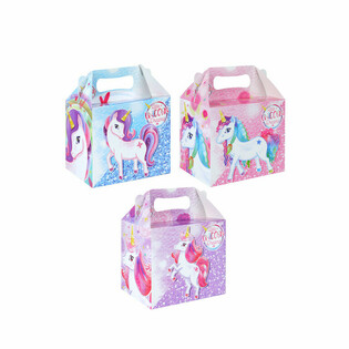 MENYBOX – ENHÖRNING / UNICORN – 14 x 9,5 x 18 cm (12-pack)