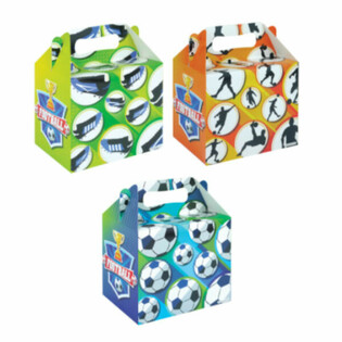 Menubox &ndash; FOTBOLL &ndash; 14 x 9,5 x 18 cm (24 st)