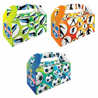 Menybox Fotboll – 22,5 x 9,5 x 18 cm (12-pack)