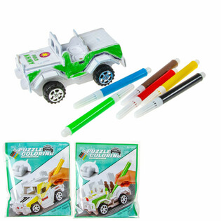 3D-pussel Bygg & F&auml;rgl&auml;gg din egen bil (12 st.)