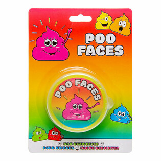 Smiley Poo Faces Slem Putty p&aring; Kort (12 st)