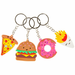 MIX FASTFOOD NYCKELRINGAR (48 st)