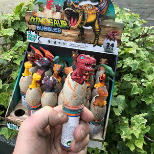 3D Dinosaurie S&aring;pbubblor Stavar (24 st i display)