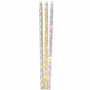 Neon 'Bajs' Pennor med Suddgummi (12-pack)