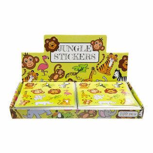 FUN STICKERS &ndash; MODELL: DJUNGELDJUR (120 st)
