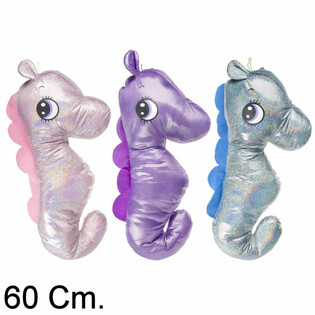 Stor Plysch Sjöhäst, 60 cm - Mixade Färger (6 st.)