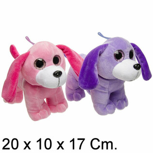 S&ouml;ta Plyschhundar - 20 cm - Mixade f&auml;rger (6 st)