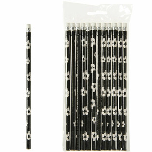 Fotbollspenna med Suddgummi - 12 st